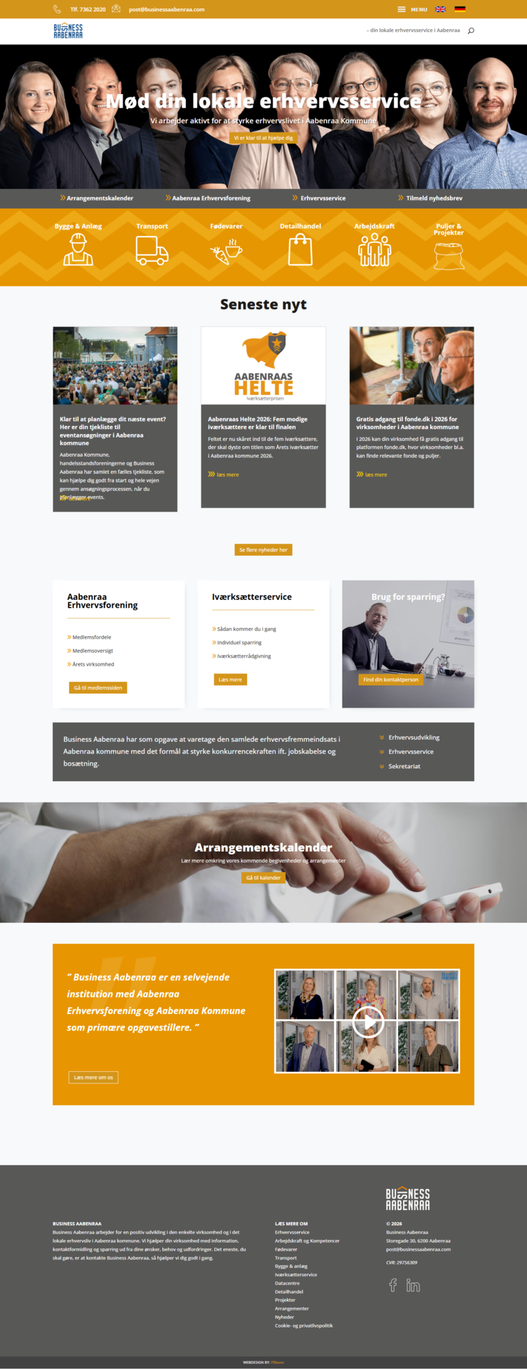 hjemmeside mockup business aabenraa